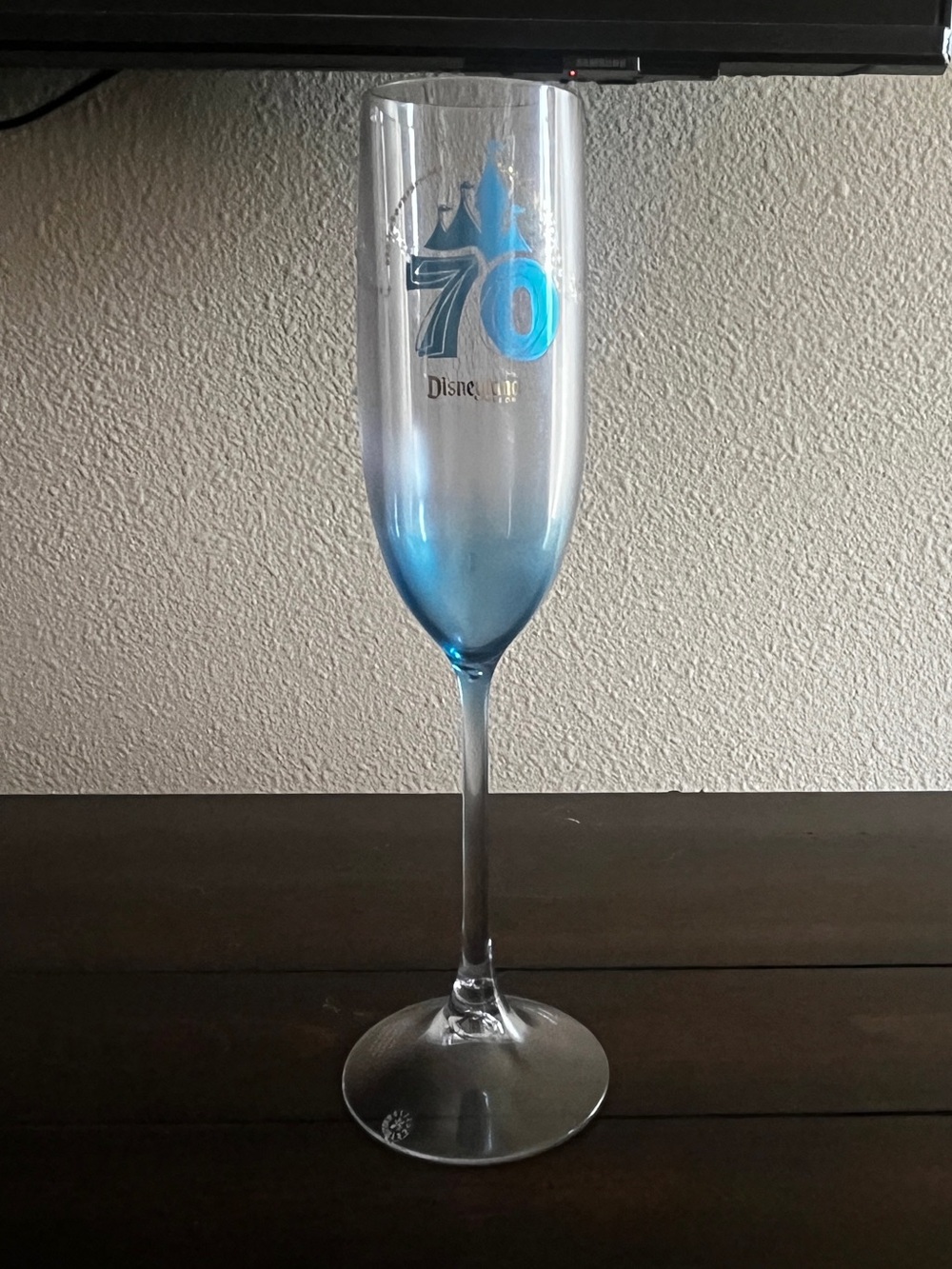 Disneyland 70th Anniversary Champagne Flute